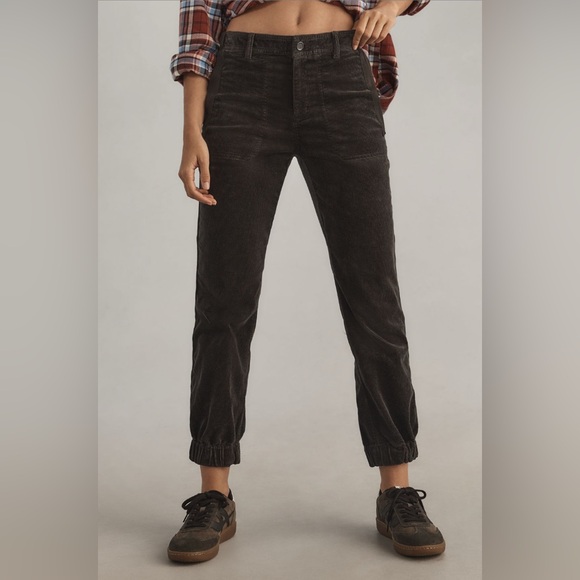 ✨ Anthropologie Richie Slim Corduroy Joggers Sz 10